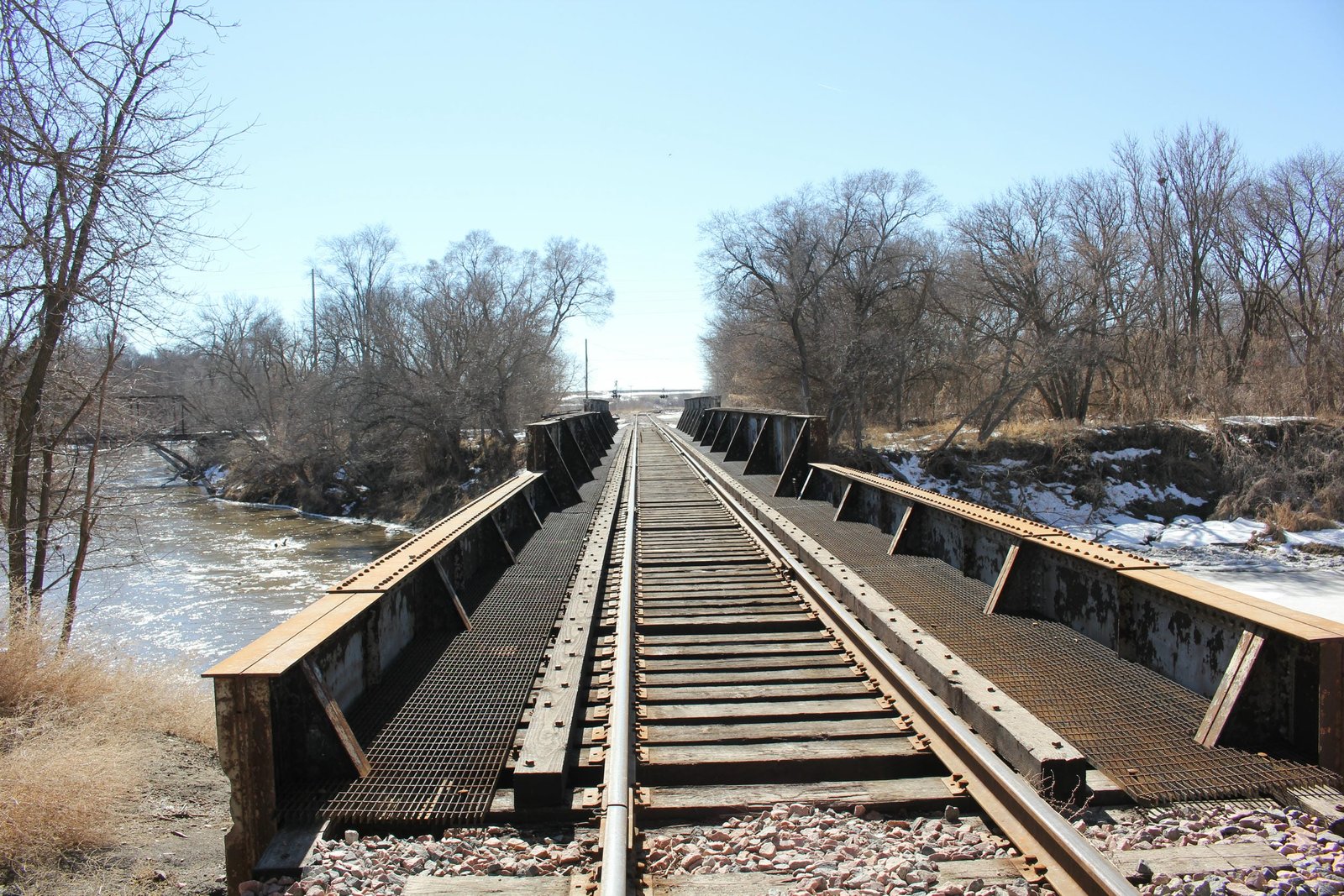 Looking south